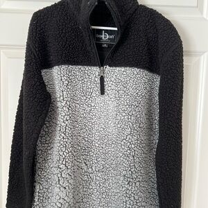 boxercraft Black Sherpa Half-Zip Pullover